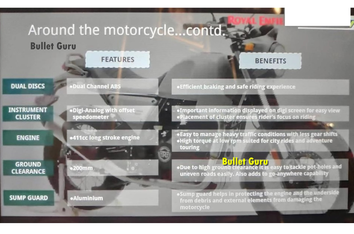 Royal Enfield Scram 411 leaked brochure 